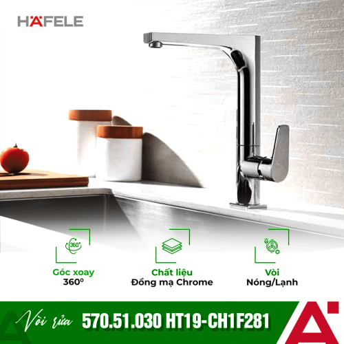 Vòi rửa chén Hafele Eos 570.51.030