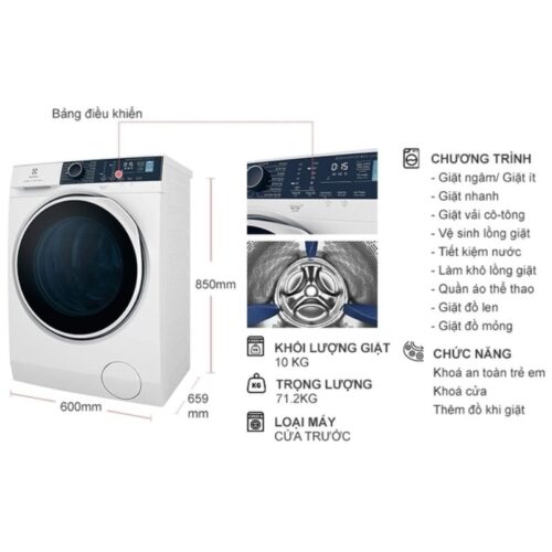 Kích Thước Máy Giặt Electrolux EWF1024P5WB