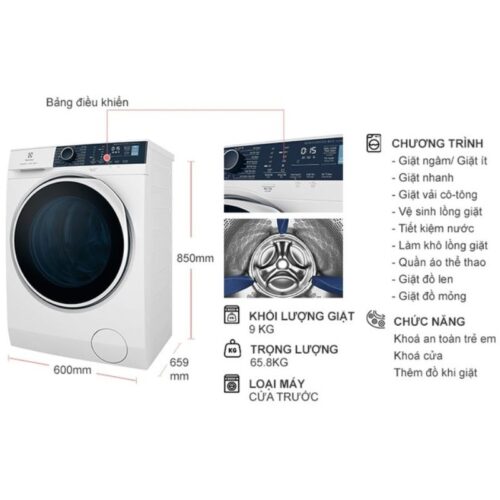 Kích Thước Máy Giặt Electrolux EWF9042Q7WB