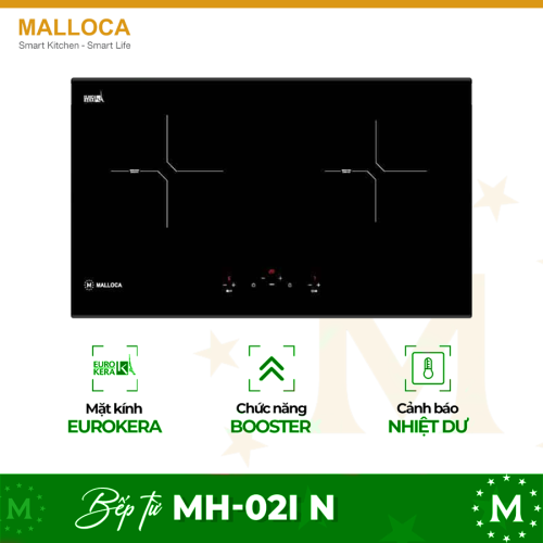 Bếp từ đôi Malloca MH-02I N