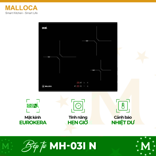 Bếp từ ba vùng nấu Malloca MH-03I N