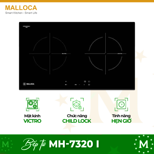 Bếp từ đôi Malloca MH-7320 I