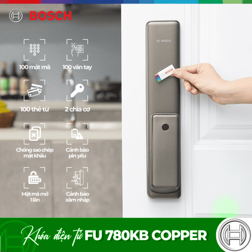 Khóa cửa điện tử Bosch FU 780KB Copper