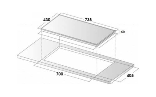 Kích thước bếp từ Eurosun EU-T258XS