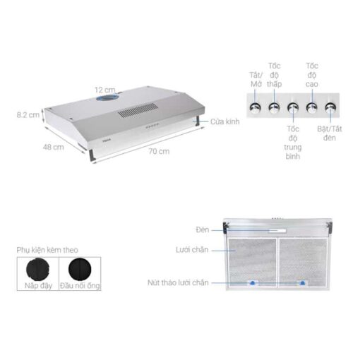 Thông số Máy hút mùi TEKA CH 1070BG