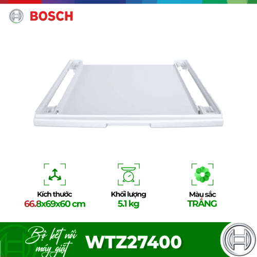Bộ kết nối máy giặt máy sấy có ngăn kéo Bosch WTZ27400