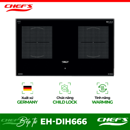Bếp từ đôi Chefs EH-DIH666