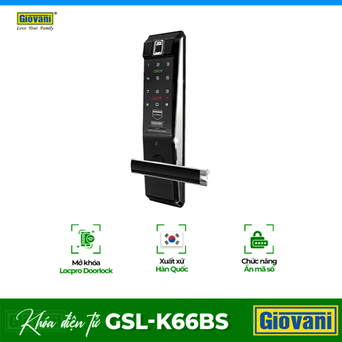 Khóa điện tử thông minh Giovani GSL-K66BS