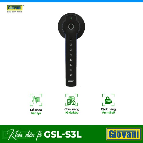 Khóa điện tử thông minh Giovani GSL-S3L