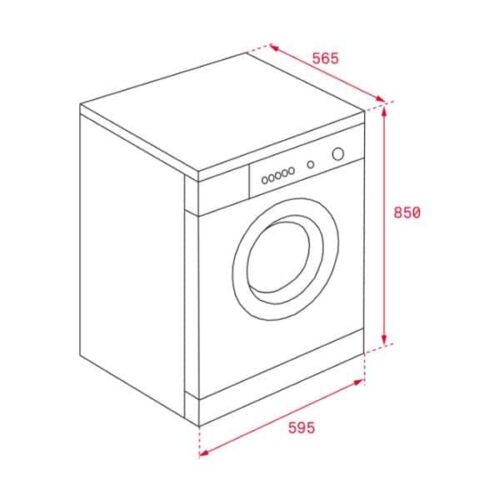 Kích thước của Máy giặt sấy Teka TKD 1510 WD EU EXP
