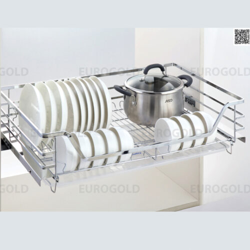 Giá xoong nồi, bát đĩa Eurogold inox 304 nan dẹt EP90