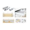 Ray hộp giảm chấn cao cấp vách thấp Euronox EUM1-45 1 Euronox EUM1 45