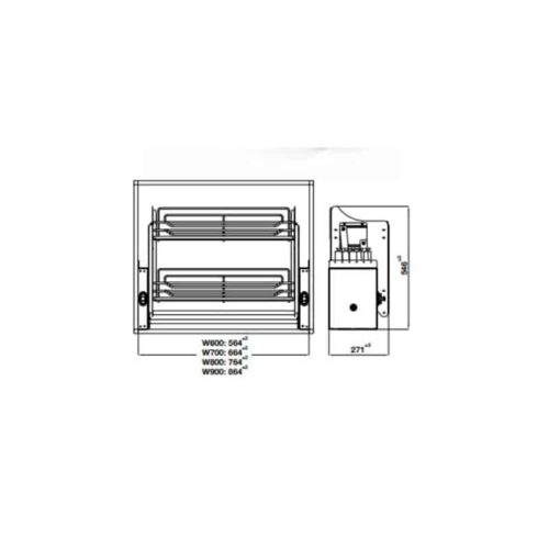 Bộ rổ nâng hạ Hafele Oria 504.76.704 600mm