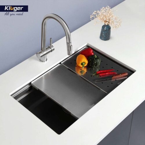 Ảnh chậu rửa bát 1 hố Kluger KWU8161FS-S76 Plus