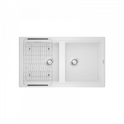 Chậu rửa bát Konox Granite Sink Phoenix Smart 860 White Silver