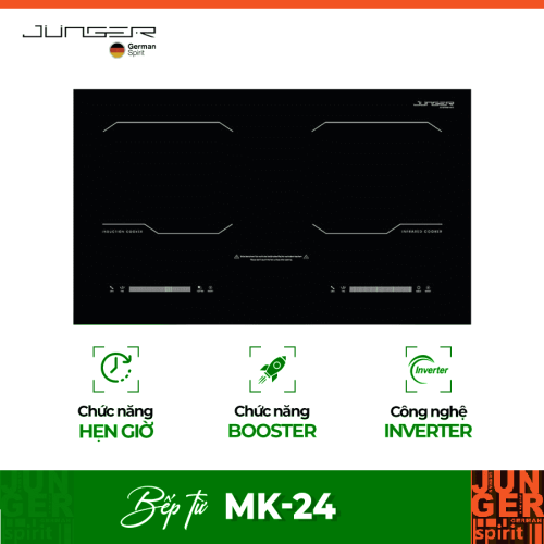 Bếp từ kết hợp hồng ngoại Junger MK-24 lắp âm