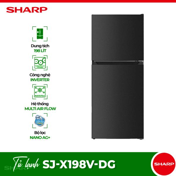 Tủ lạnh 2 cánh 181 lít Sharp SJ-X198V-DG 5 sj x198v dg optimized
