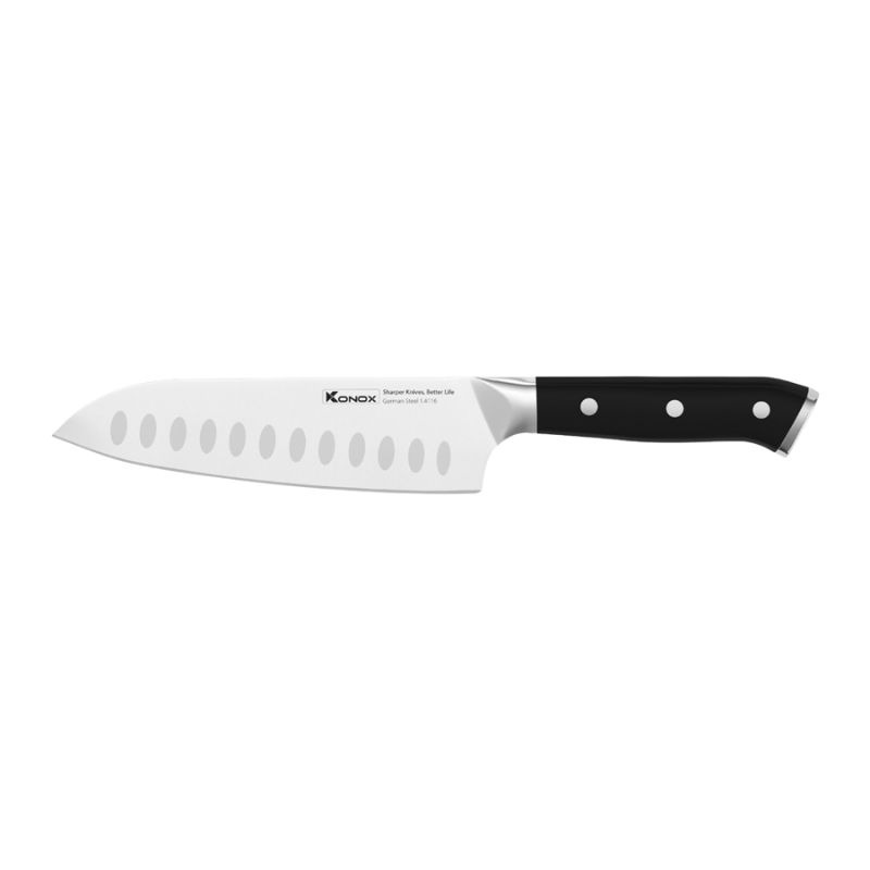 Dao đa năng thép Đức Konox Emmitt Series 7″ Santoku Dao đa năng thép Đức Konox Emmitt Series 7″ Santoku