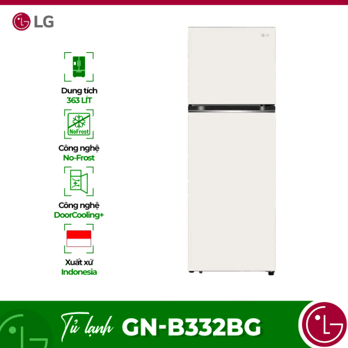 Tủ Lạnh 2 cánh Inverter 335 Lít LG GN-B332BG