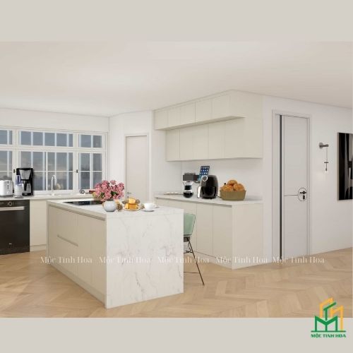 Hình ảnh mẫu tủ bếp nhựa cánh Laminate TBNL08 - Tủ bếp chữ L, hiện đại Hình ảnh mẫu tủ bếp nhựa cánh Laminate TBNL08 - Tủ bếp chữ L, hiện đại