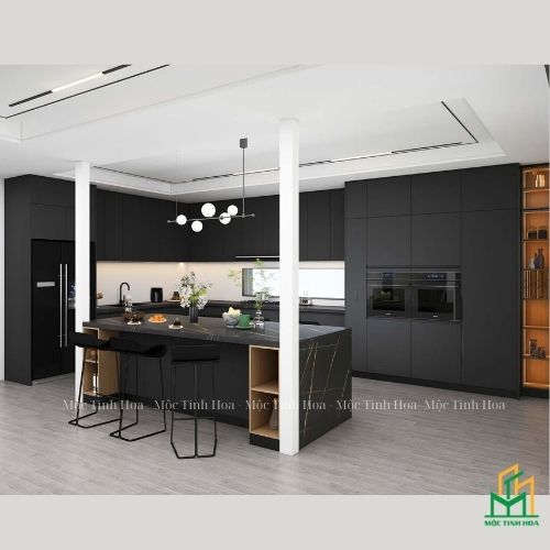 Hình ảnh mẫu tủ bếp nhựa cánh Melamine TBNM08 - Tủ bếp chữ i, hiện đại Hình ảnh mẫu tủ bếp nhựa cánh Melamine TBNM08 - Tủ bếp chữ i, hiện đại