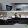 Mẫu tủ bếp Inox cánh kính cường lực CKCL16 - Tủ bếp chữ L, hiện đại 2 Mẫu tủ bếp Inox cánh kính cường lực CKCL16 - Tủ bếp chữ L, hiện đại