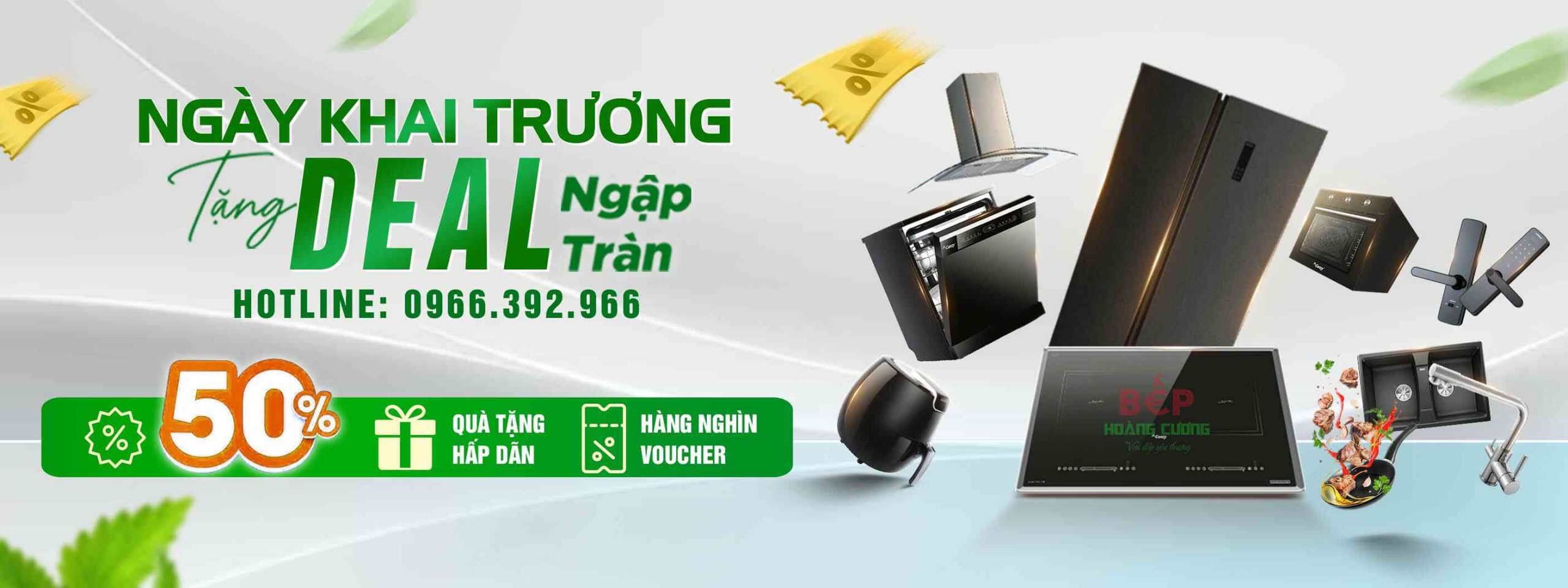 Tưng bừng ưu đãi thiết bị nhà bếp chính hãng