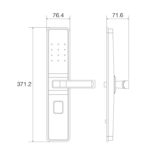 kich thuoc khoa thong minh faster fs800s app bl